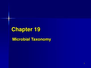 Chapter 19 Microbial Taxonomy 2