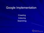 Google Implementation