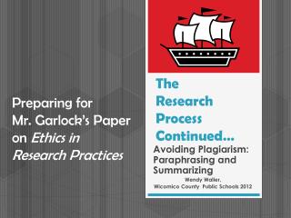Preparing A Research Paper