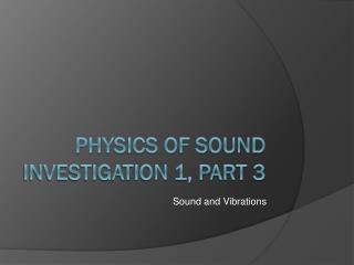 physics of sound physics of sound