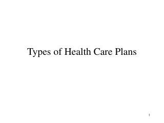 Health Care Plans