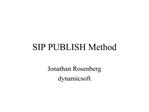 SIP PUBLISH Method