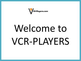 Buy All Types of VHS VCR Players and Recorders-VCR-Players
