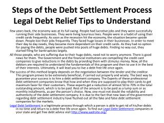 Legal Debt Settlement