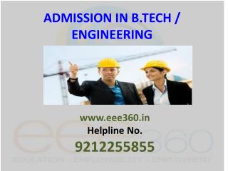 Admission in B.Tech