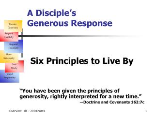 A Disciple’s Generous Response