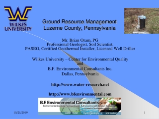 Ground Resource Management Luzerne County, Pennsylvania