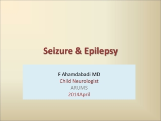 Seizure &amp; Epilepsy