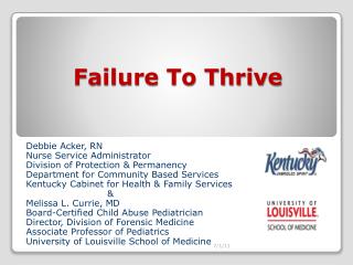 fail to thrive meaning doctor term