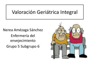 PPT - VALORACION GERIATRICA INTEGRAL PowerPoint Presentation - ID:193484