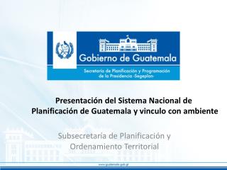 Ppt Subsecretar A De Planificaci N Y Ordenamiento Territorial