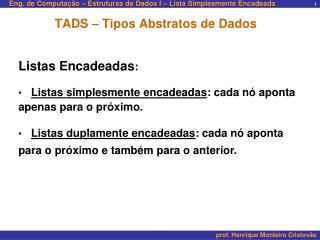 Tipos de dados abstratos