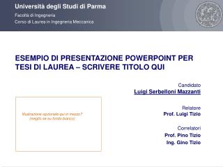 PPT - Tesi Di Laurea Di Relatore PowerPoint Presentation - ID:4420189