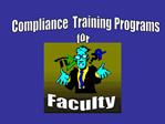 Compliance Training Programs