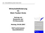 Wmt Wirtschaftsf rderung Main-Tauber GmbH