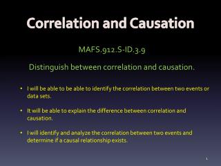 PPT - Correlation Vs Causation PowerPoint Presentation - ID:832840