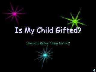 Is My Child Gifted?