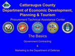 Cattaraugus County Department of Economic Development, Planning Tourism