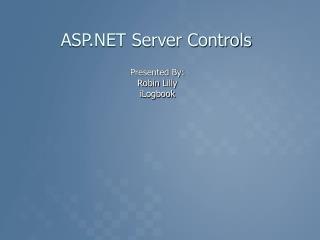 ASP.NET Server Controls