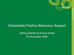 Schoolwide Positive Behaviour Support