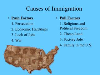 The Causes Of The American Immigration In