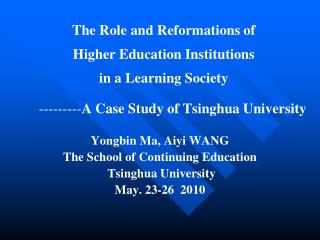 role of higher educational institutions in role of higher educational institutions in