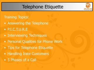 Telephone Etiquette Tips