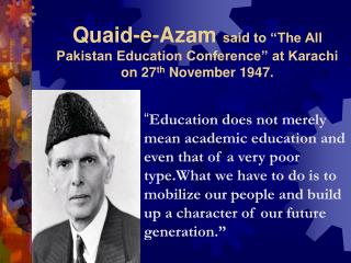 Ppt - Quaid E Azam Muhammad Ali Jinnah Powerpoint Presentation - Id:1067076