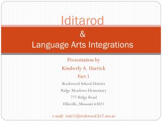 Iditarod &amp; Language Arts Integrations