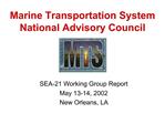 Marine Transportation System National Advisory Council