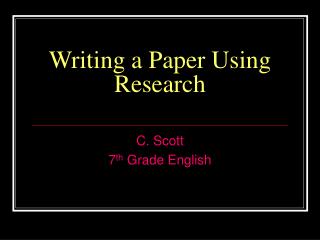 writing the research paper ppt writing the research paper ppt