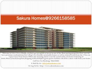 Sakura Homes Gurgaon@9266158585