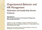 Organizational Behavior and HR Management