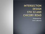 Intersection Design STH 32 and Chicory Road