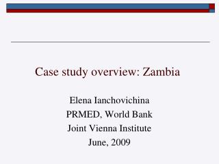 zambian case study