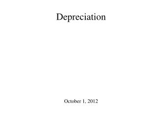 Depreciation