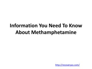 Methamphetamine recovery