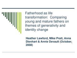Heather Lawford, Mike Pratt, Anna Dienhart &amp; Annie Devault (October, 2008)