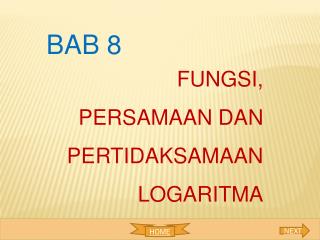 PPT - Bab 7 EKSPONEN DAN LOGARITMA PowerPoint Presentation - ID 