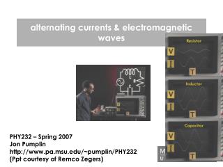 alternating currents &amp; electromagnetic waves