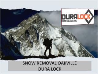Snow Removal Service in Oakville