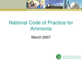 National Code of Practice for Ammonia