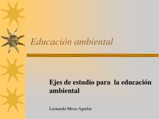Educación ambiental