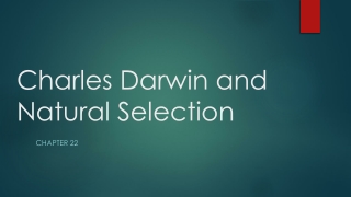 Charles Darwin and Natural Selection