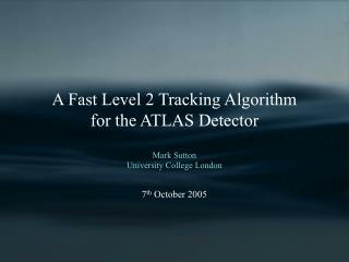 A Fast Level 2 Tracking Algorithm for the ATLAS Detector