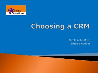 Choosing a CRM