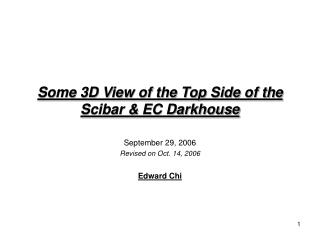 Some 3D View of the Top Side of the Scibar &amp; EC Darkhouse
