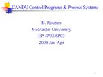 CANDU Control Programs Process Systems