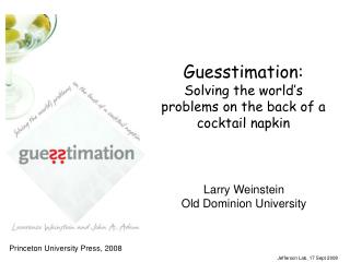 Guesstimation: Solving the world’s problems on the back of a cocktail napkin