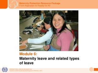 Module 6: Maternity leave and related types of leave